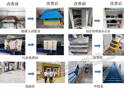 第三天六個樣板區(qū)改善對比圖